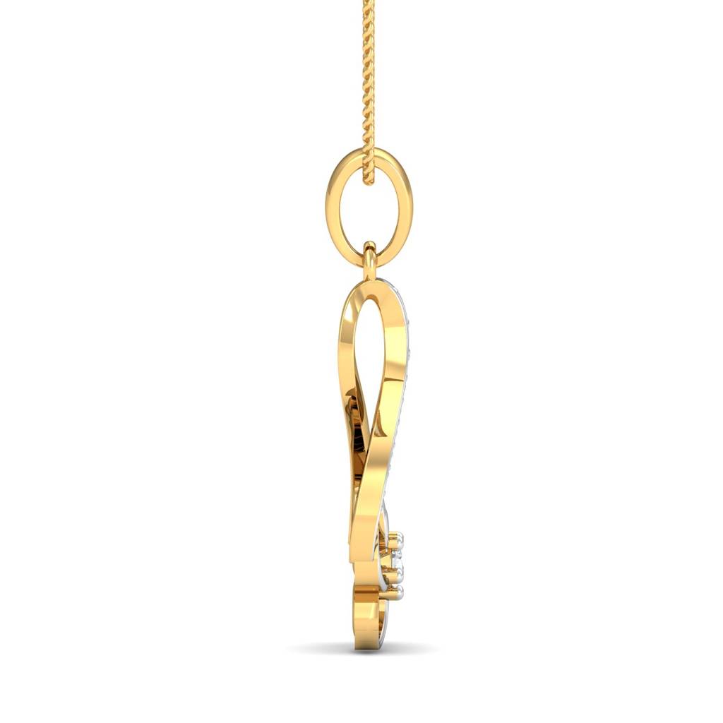 KuberBox 18K Yellow Gold Diara Pendant