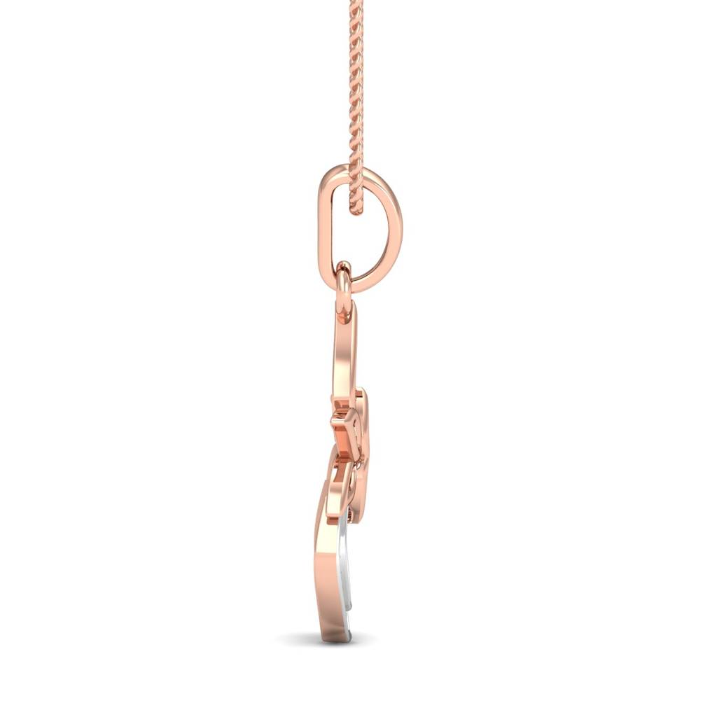 KuberBox 18K Rose Gold Kalash Gold Pendant