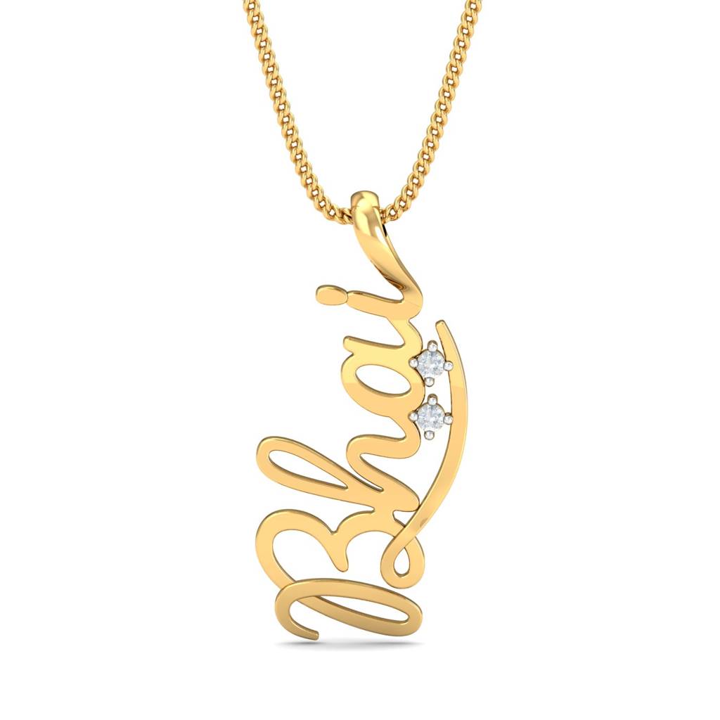 KuberBox 18K Yellow Gold Bhai Pendant