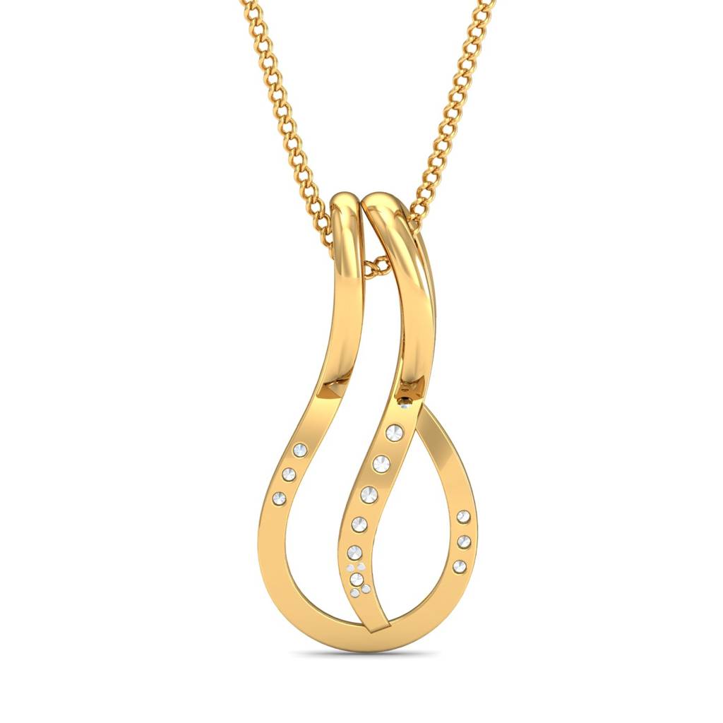 KuberBox 18K Yellow Gold Josee Pendant
