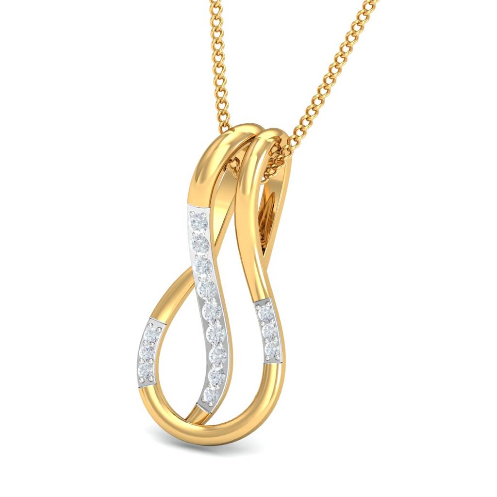 KuberBox 18K Yellow Gold Josee Pendant