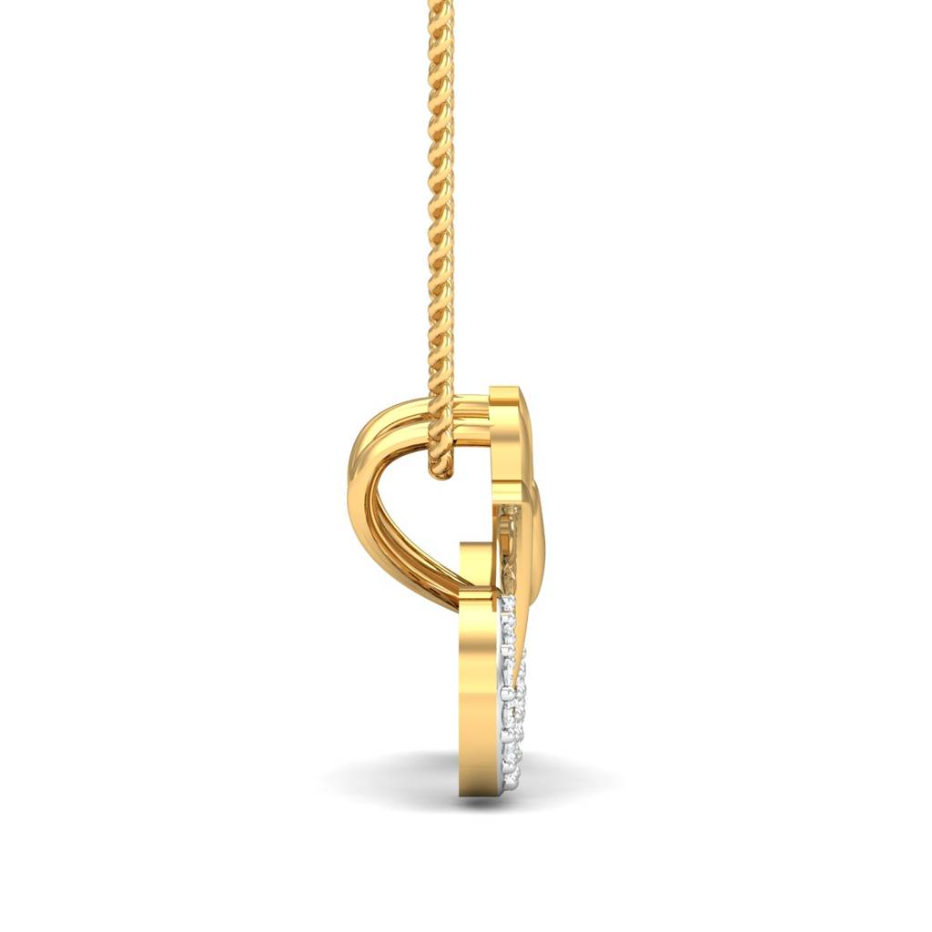 KuberBox 18K Yellow Gold Mother's Day Pendant