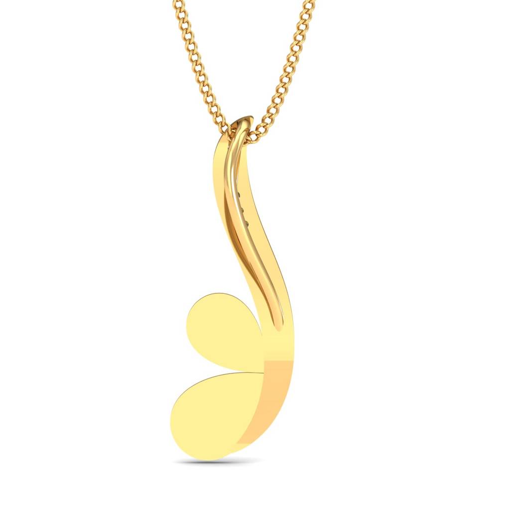 KuberBox 18K Yellow Gold Aliza Enamel Pendant