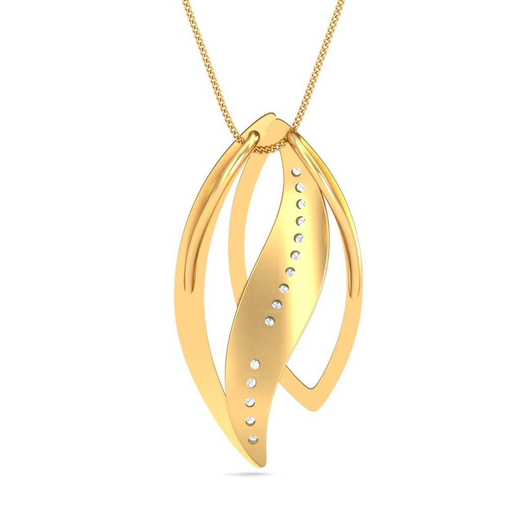 KuberBox 18K Yellow Gold Danna Enamel Pendant