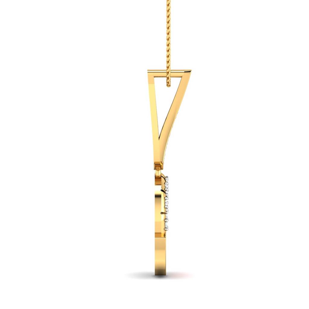 KuberBox 18K Yellow Gold Siesta Enamel Pendant