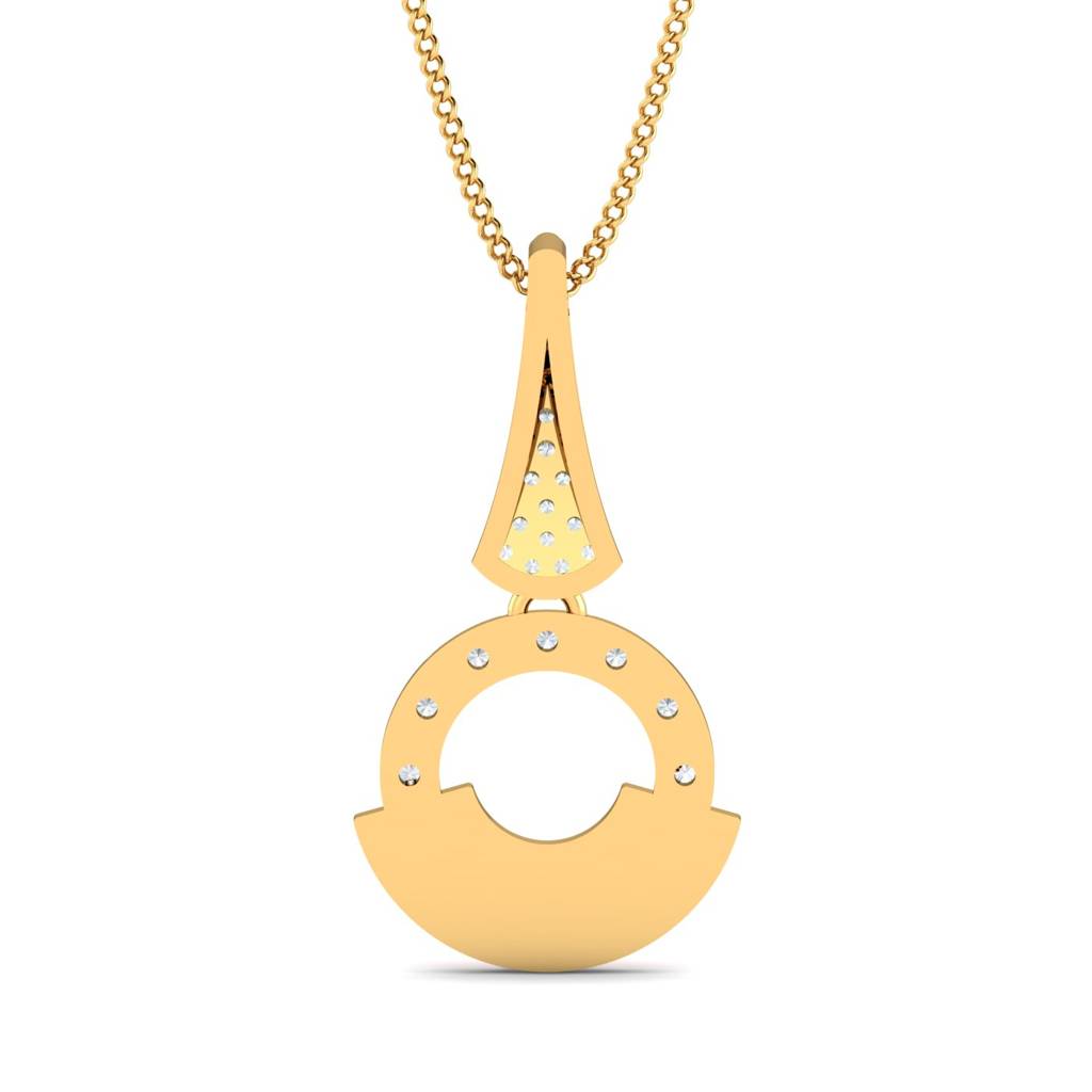 KuberBox 18K Yellow Gold Siesta Enamel Pendant