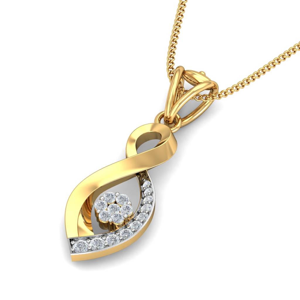 KuberBox 18K Yellow Gold Akachi Pendant