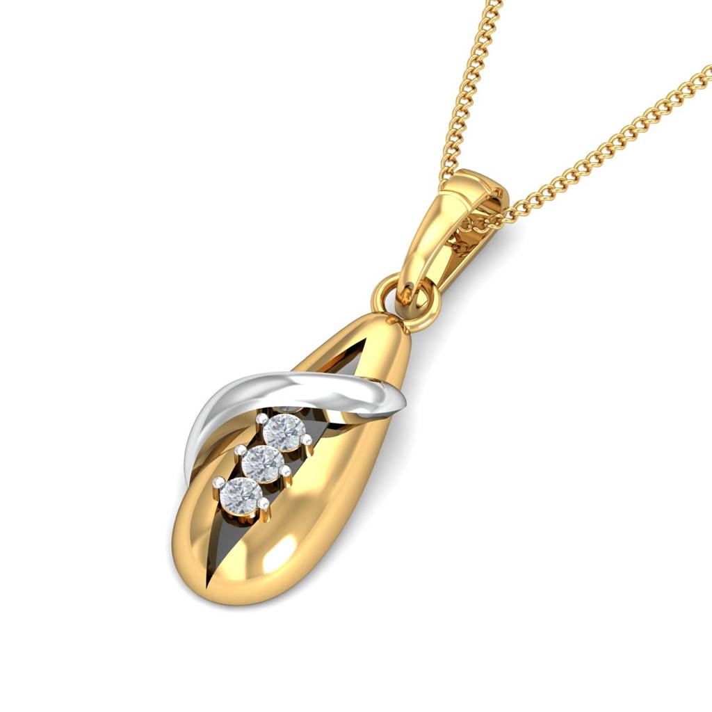 KuberBox 18K Yellow Gold Akinyi Pendant