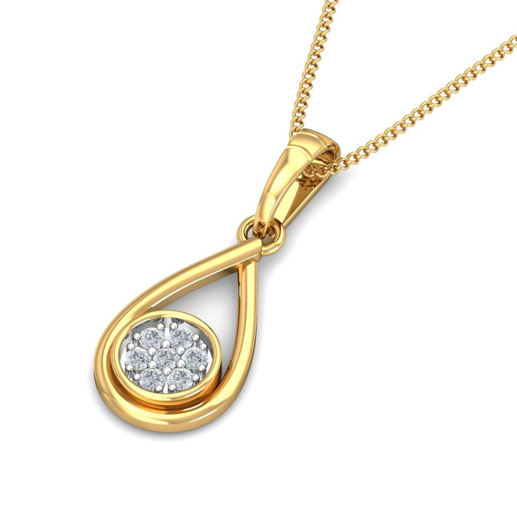 KuberBox 18K Yellow Gold Desta Pendant