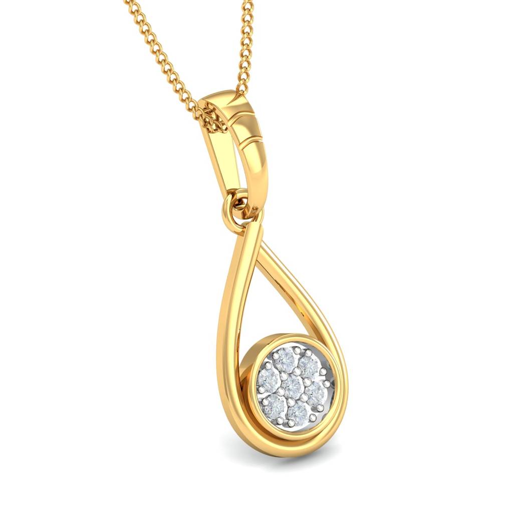 KuberBox 18K Yellow Gold Desta Pendant