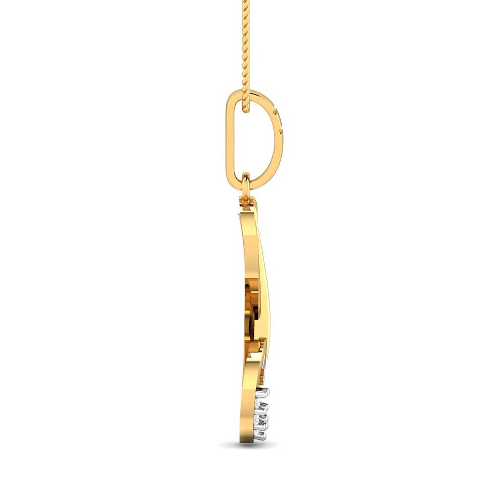 KuberBox 18K Yellow Gold Aamina Blossom Pendant