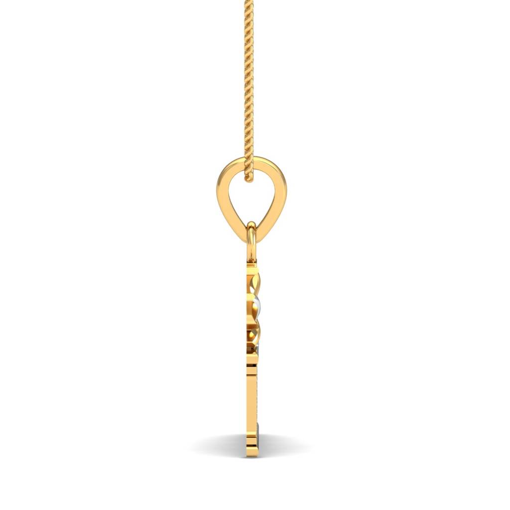 KuberBox 18K Yellow Gold No.1 Dad Pendant