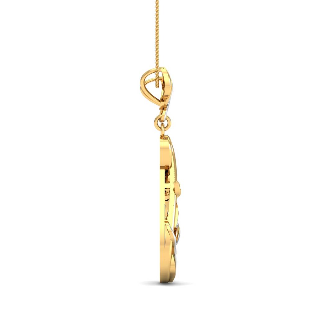 KuberBox 18K Yellow Gold Orchard Pendant