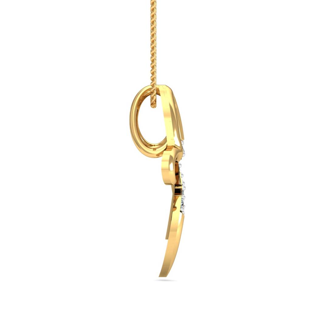 KuberBox 18K Yellow Gold Flor Pendant