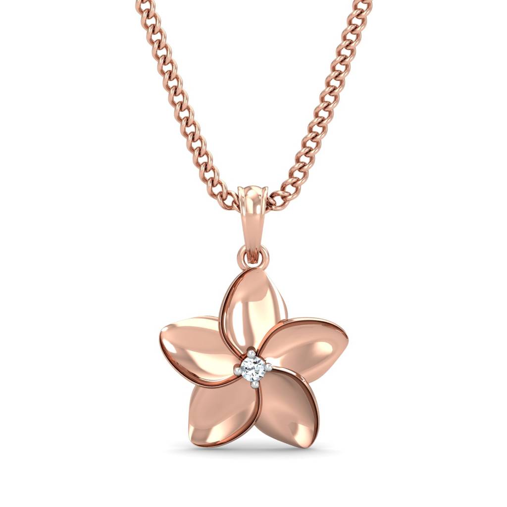 KuberBox 18K Rose Gold Ziris Pendant