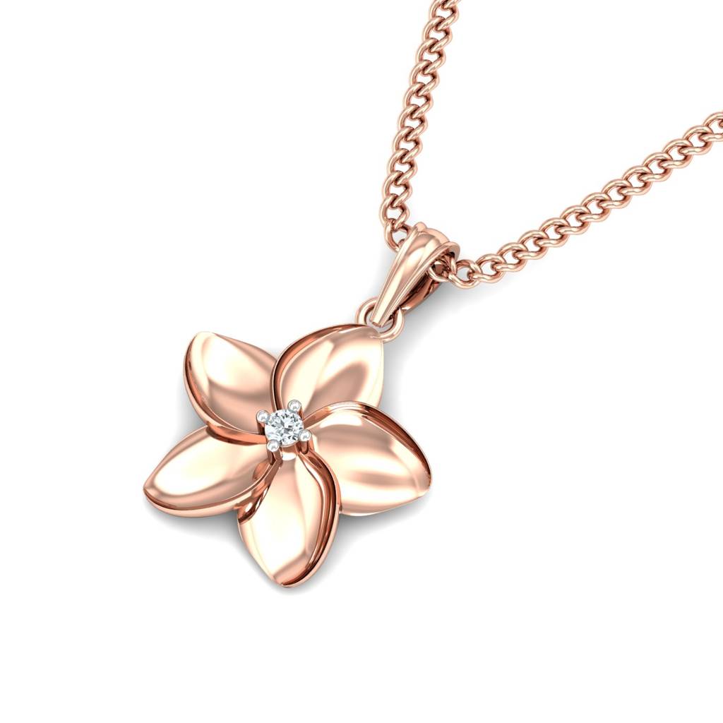KuberBox 18K Rose Gold Ziris Pendant