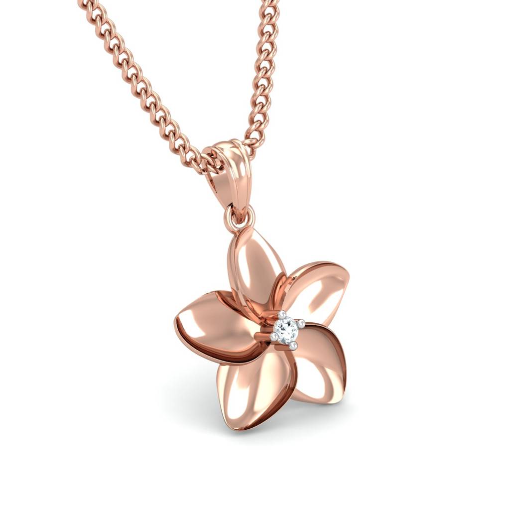 KuberBox 18K Rose Gold Ziris Pendant