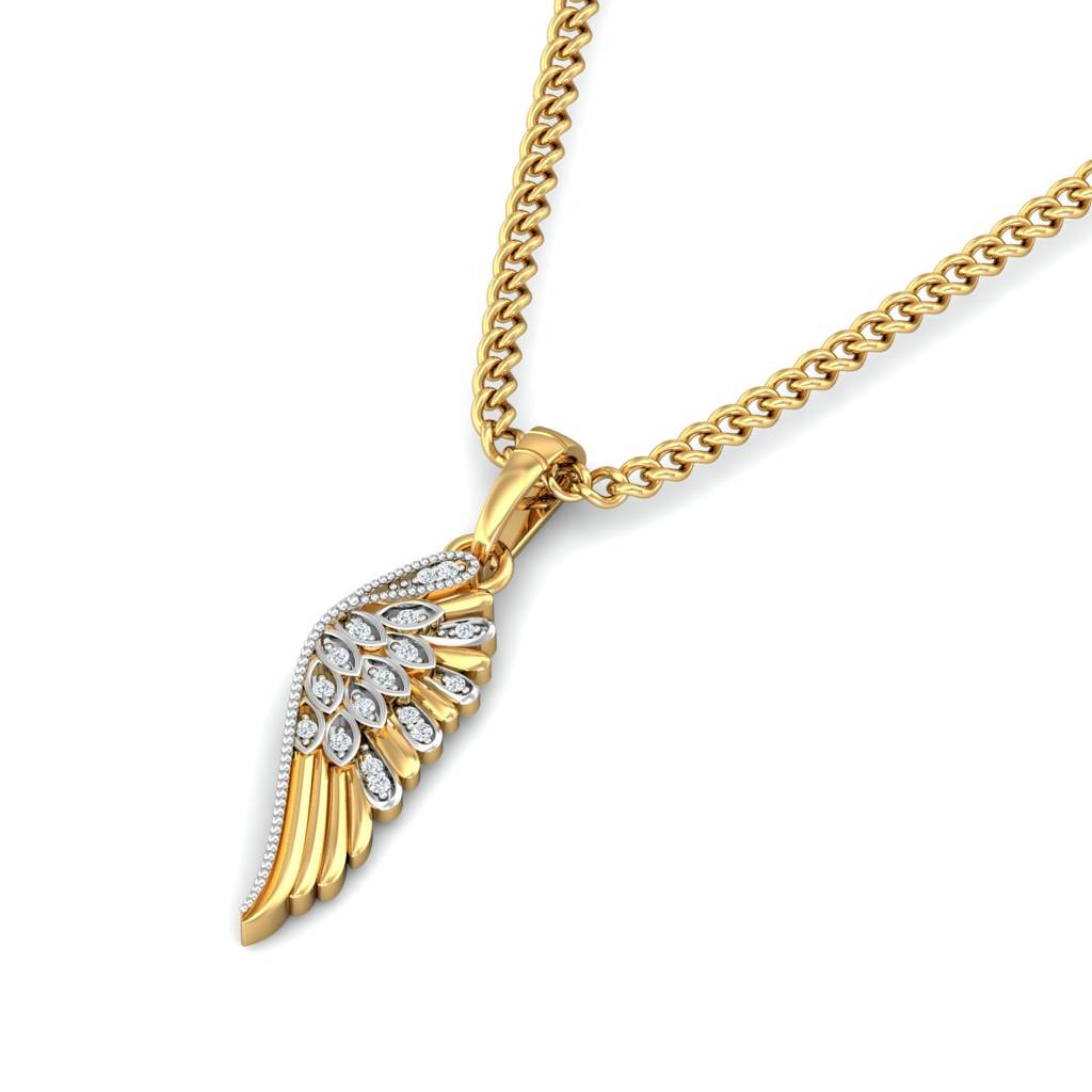 KuberBox 18K Yellow Gold Heavenly Pendant