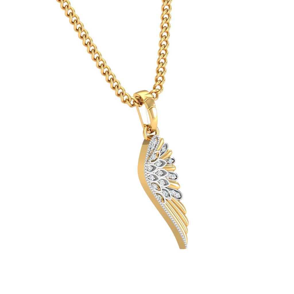 KuberBox 18K Yellow Gold Heavenly Pendant