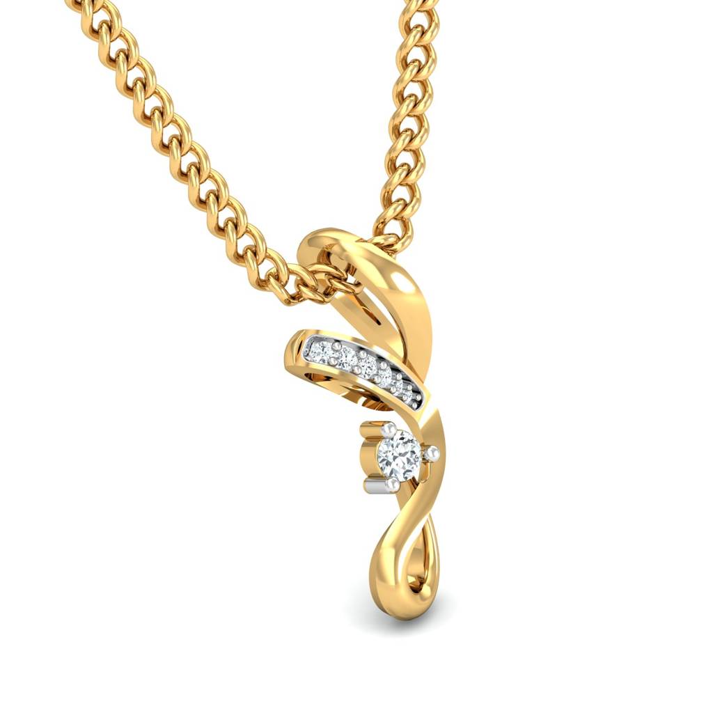 KuberBox 18K Yellow Gold Quotidian Pendant