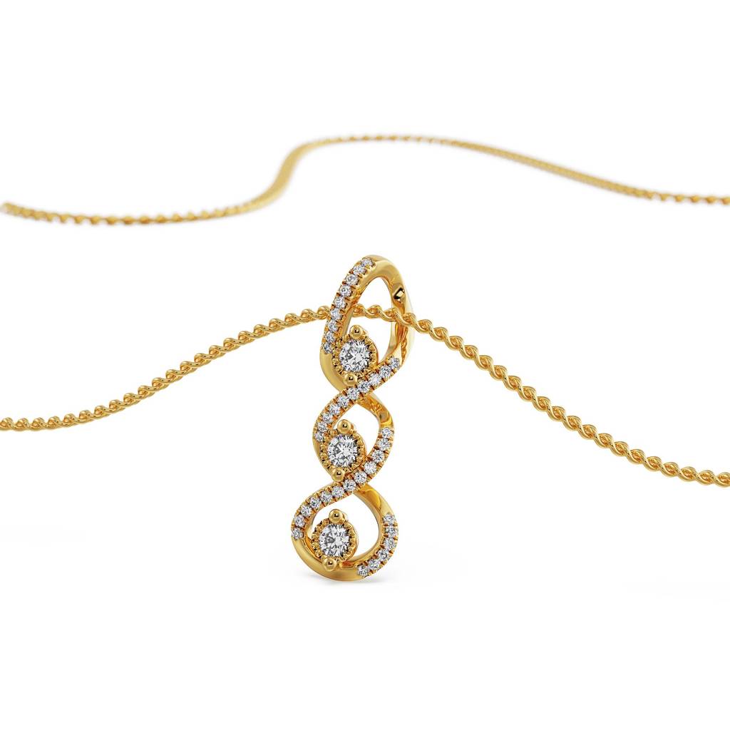 Interlocking Diamond Cross Pendant