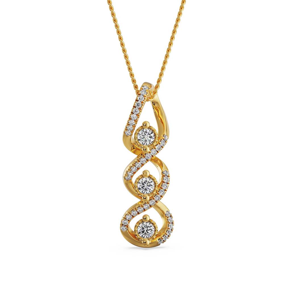Interlocking Diamond Cross Pendant