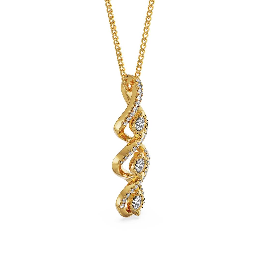 Interlocking Diamond Cross Pendant