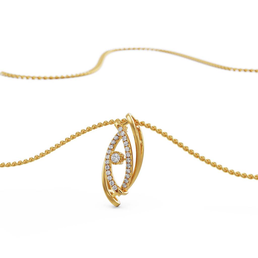 Classic Evil Eye Diamond Pendant