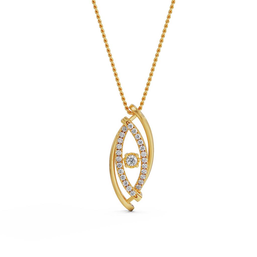 Classic Evil Eye Diamond Pendant