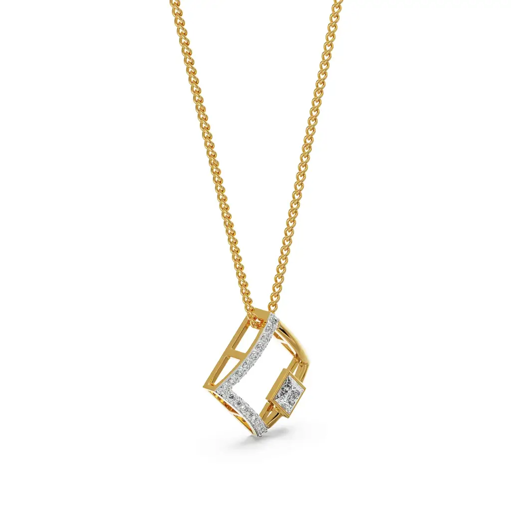 Princess Cut Diamond Pendant