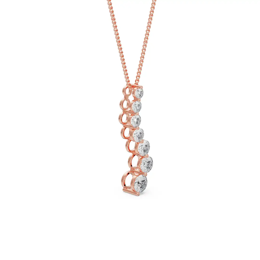 Round Solitaire Journey Pendant : P631