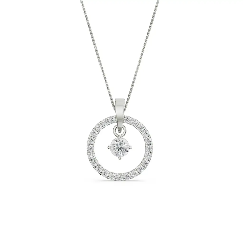 Dewy Diamond Pendant : P638