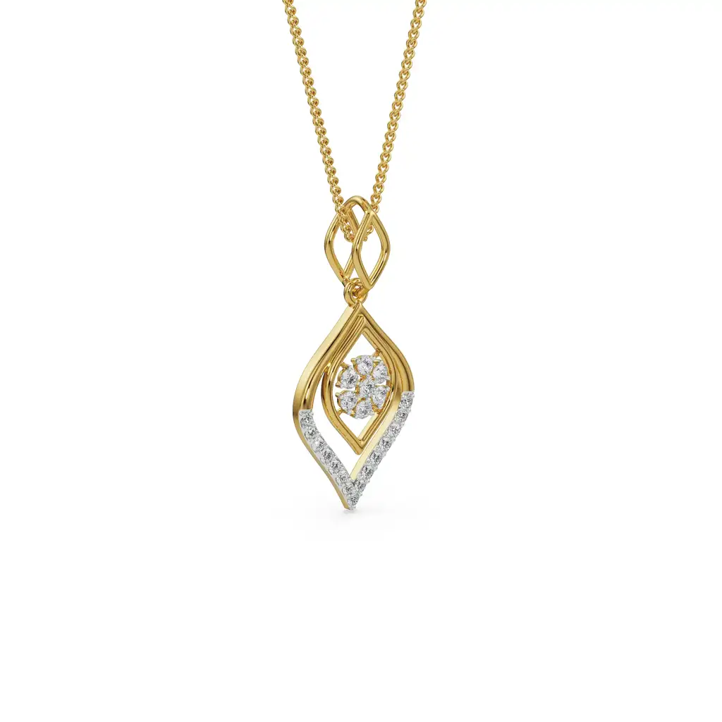 Two Stone Diamond Pendant : P642