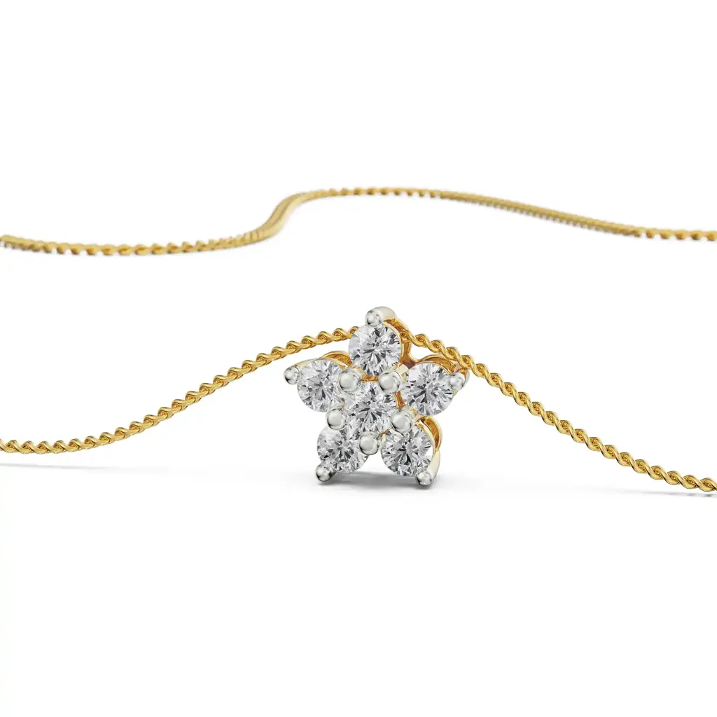 Mosi Leaf Diamond Pendant : P644