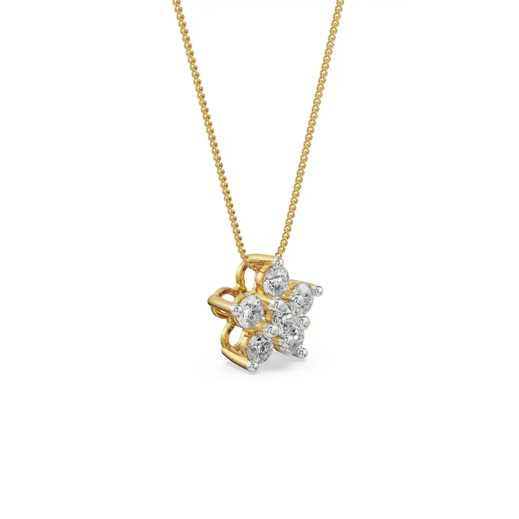 Mosi Leaf Diamond Pendant : P644