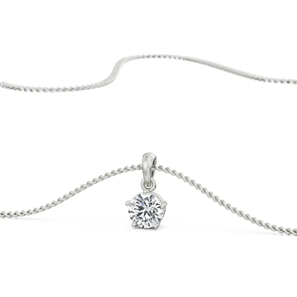 1 Ct Round Solitaire Pendant : P685