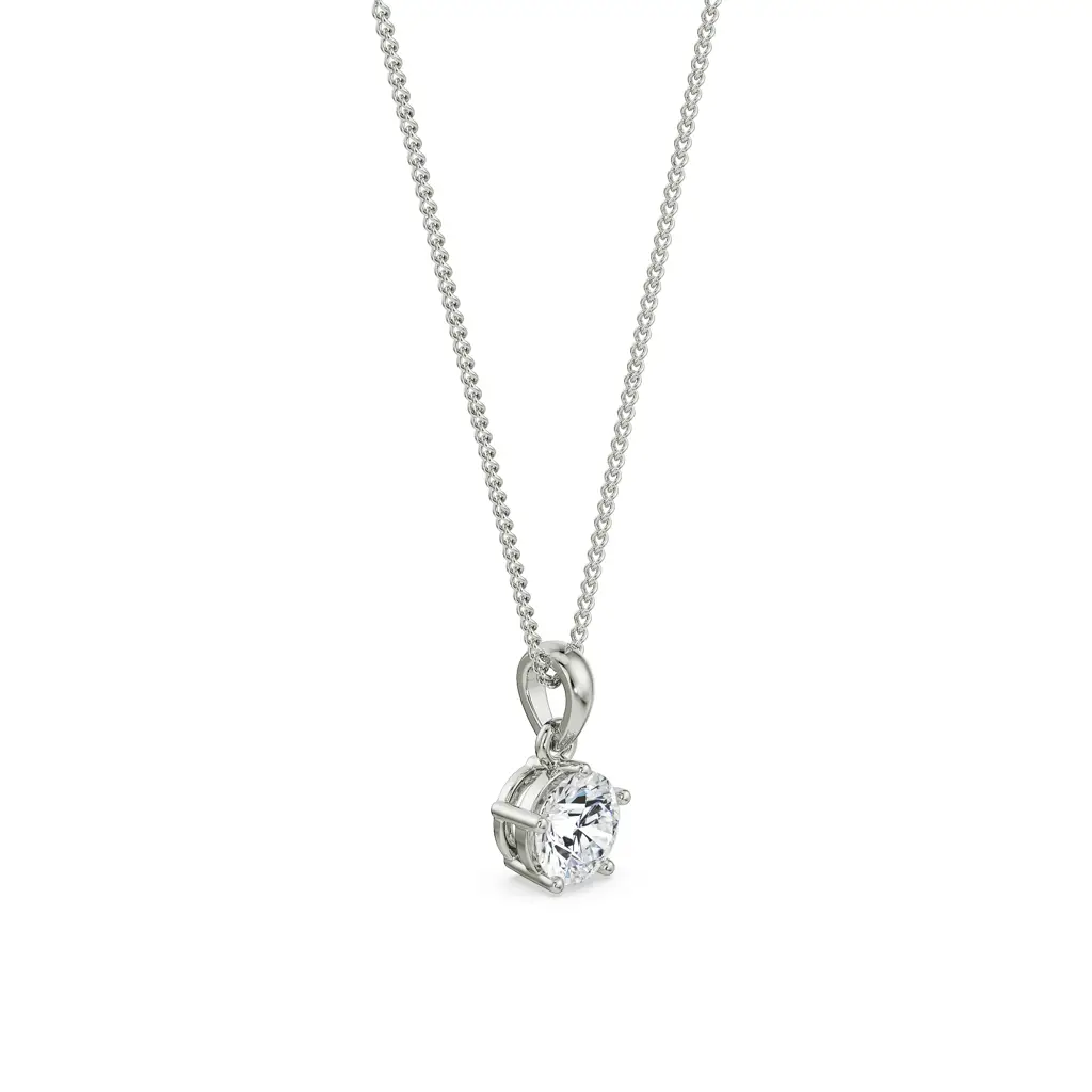 1 Ct Round Solitaire Pendant : P685