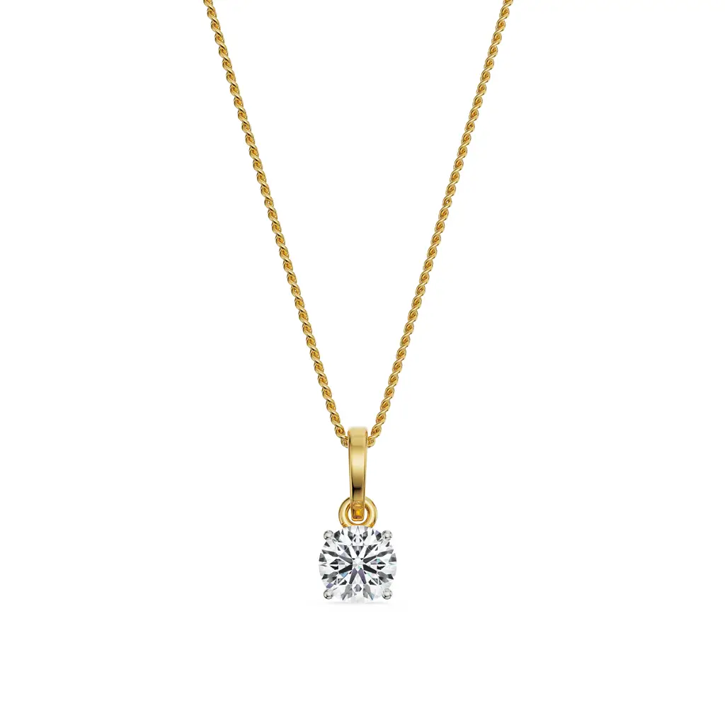 0.5 Ct Round Solitaire Pendant : P687