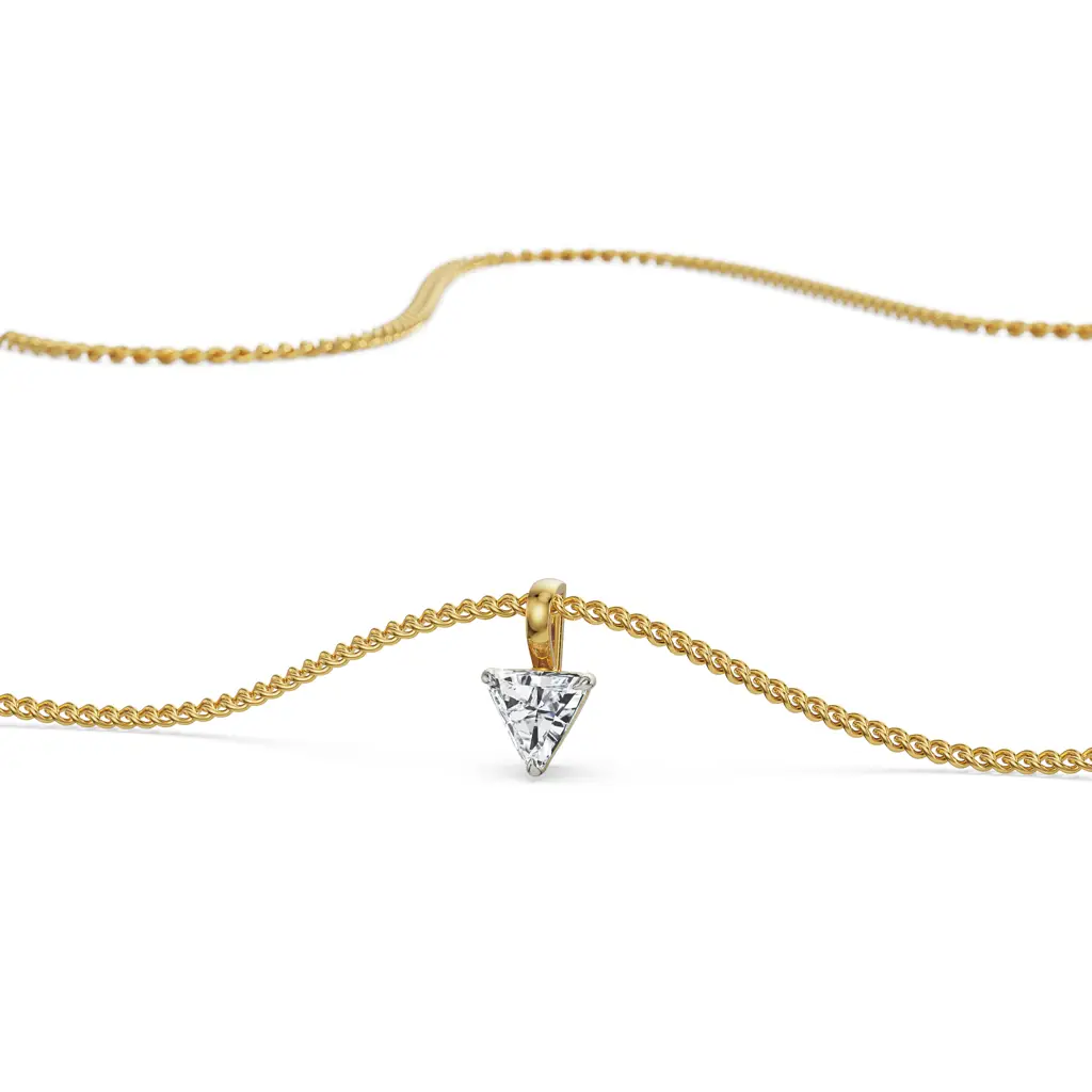 0.5 Ct Trillion Diamond Pendant : P695