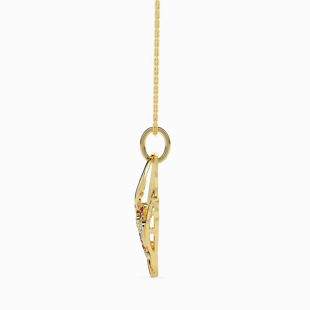 Heart Mosaic Diamond Pendant