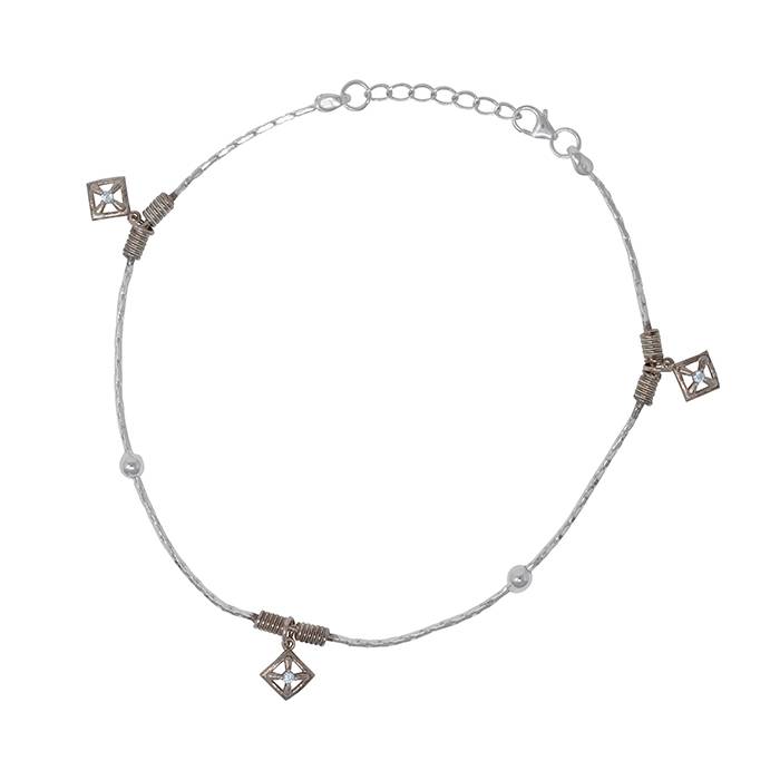 Square Serenity Anklet : PA57