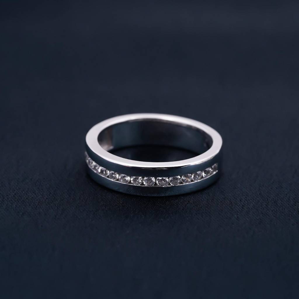 0.50Ct Moissanite Half Eternity Band For Men'S : ZLM10017_14