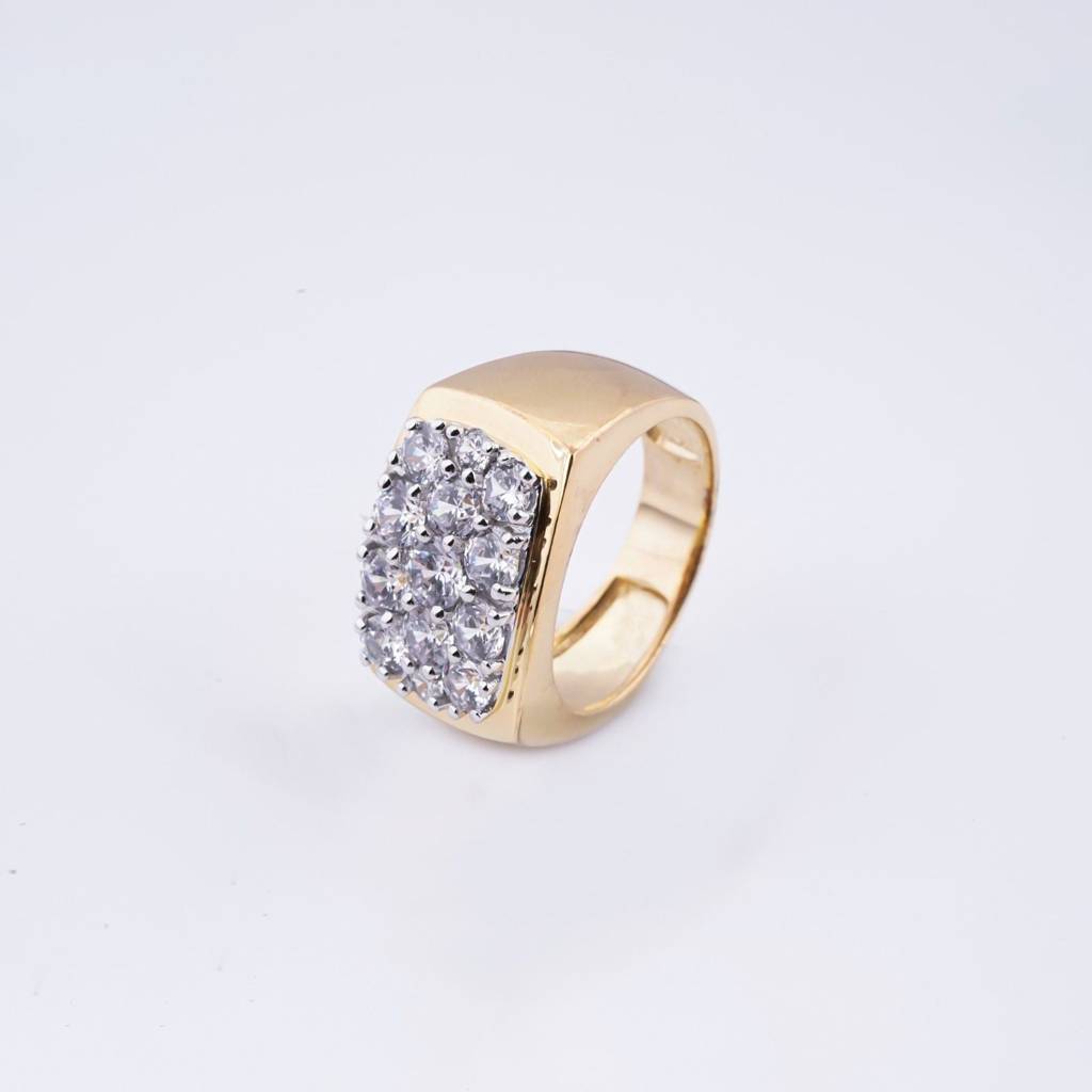 1Ct Round Moissanite Men'S Cluster Ring : ZLM10014-14