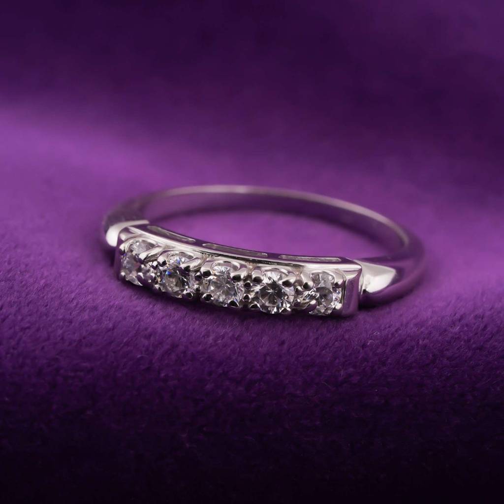 0.75Ct Moissanite Silica Silver Ring : ZLM10040_10