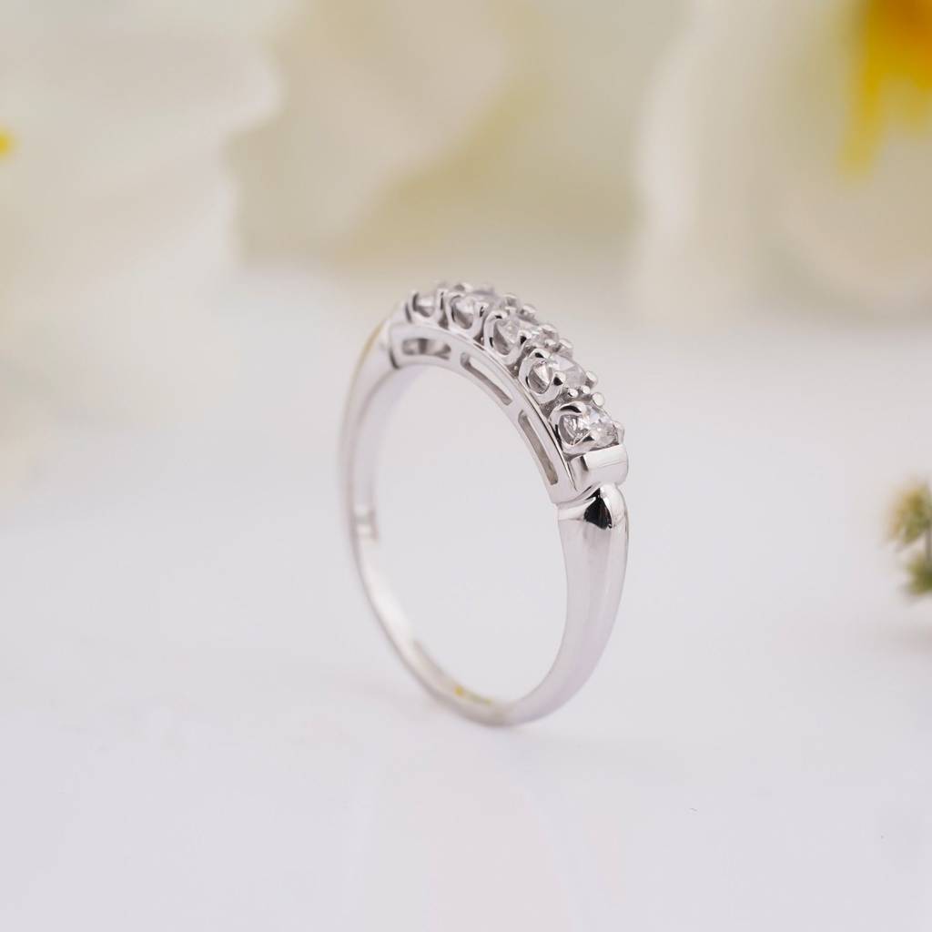 0.75Ct Moissanite Silica Silver Ring : ZLM10040_10
