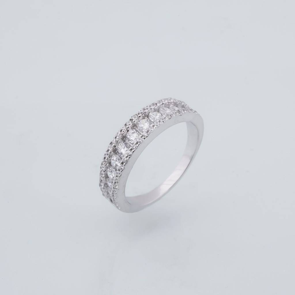 0.75Ct Moissanite Silica Silver Ring : ZLM10040_10