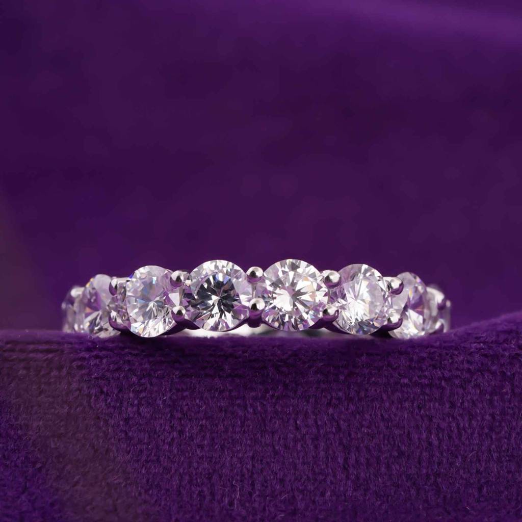 4Ct Moissanite Full Eternity Wedding Band : ZLM10039_10