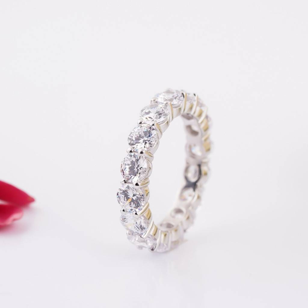 4Ct Moissanite Full Eternity Wedding Band : ZLM10039_10