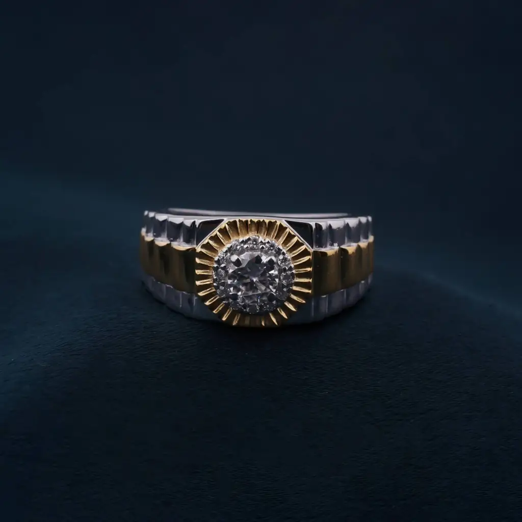 0.75Ct Moissanite Fancy Watch Style Ring For Men'S : ZLM10019_14