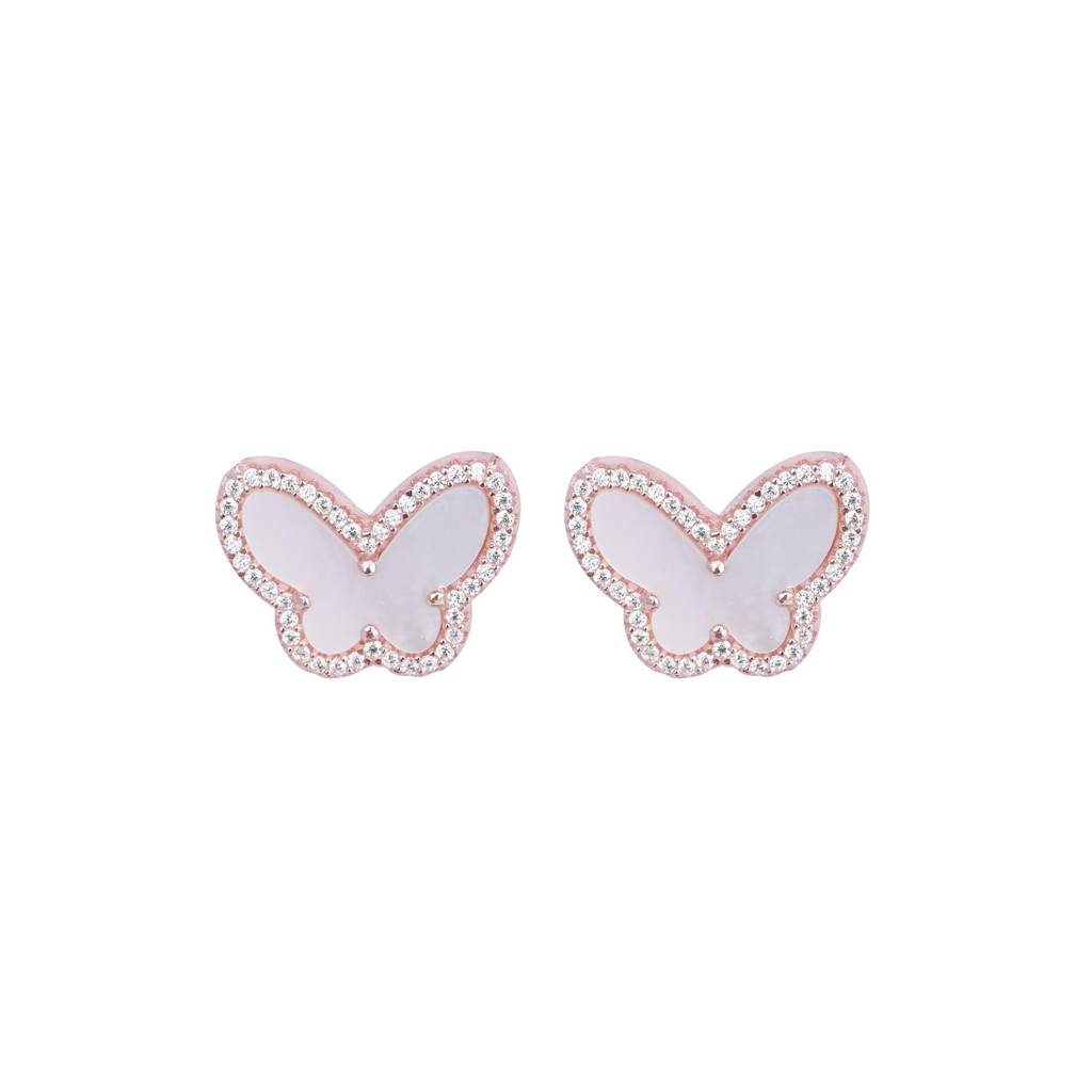 Whimsiglow Butterfly Necklace Set With Earrings